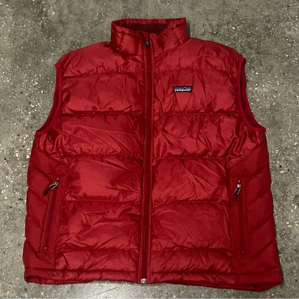 Vtg Patagonia Hi Loft Goose Down Insulated Vest Large - Picture 14 of 16